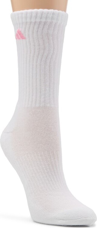 adidas Women's Athletic Cushioned 6-Pack Crew Socks