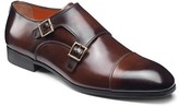 Thumbnail for your product : Santoni Double Buckle Leather Dress Shoes