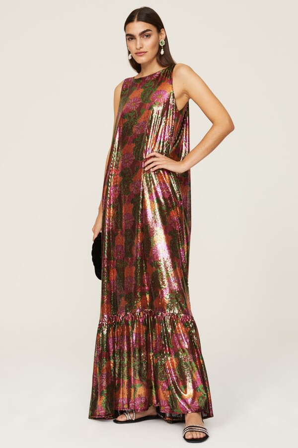 La DoubleJ Soirée Gown Multicolored-print