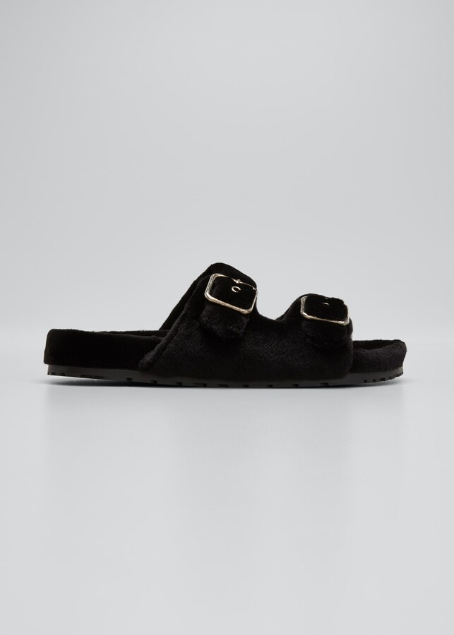 Double Banded Black Sandals | Shop the world's largest collection 