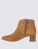 Thumbnail for your product : Marks and Spencer Leather Block Ankle Boots with Insolia®