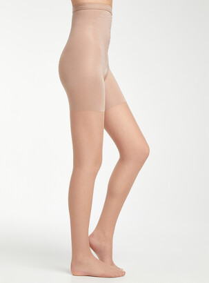 Spanx Spanx Firm Believer High-waisted Shaping Sheers - Beige