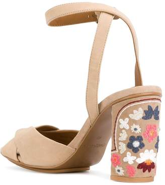 See by Chloe embroidered heel sandals