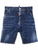 Thumbnail for your product : DSQUARED2 Logo-Patch Denim Shorts