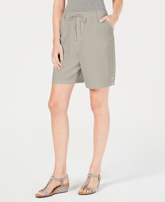 Karen Scott Cotton Drawstring Shorts, Created for Macy's