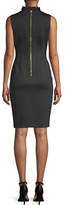 Thumbnail for your product : Calvin Klein Ruffle V-Neck Sleeveless Sheath Dress