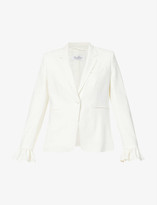 Thumbnail for your product : Max Mara Daphne padded-shoulder stretch-wool jacket