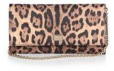 Thumbnail for your product : Dolce & Gabbana Leopard-Print Coated Canvas Chain Wallet