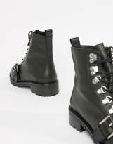 Thumbnail for your product : ASOS Design DESIGN Arya leather hiker ankle boots