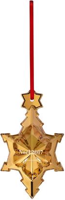 Baccarat 2017 Annual Noel Crystal Ornament, Gold