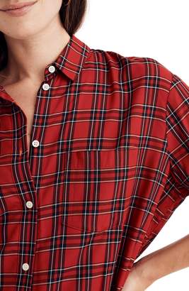 Madewell Tartan Plaid Oversize Ex-Boyfriend Shirt