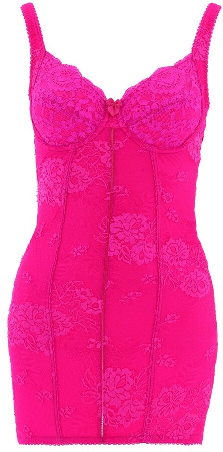 balenciaga hot pink dress