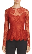 Thumbnail for your product : DKNY Long Sleeve Lace Blouse