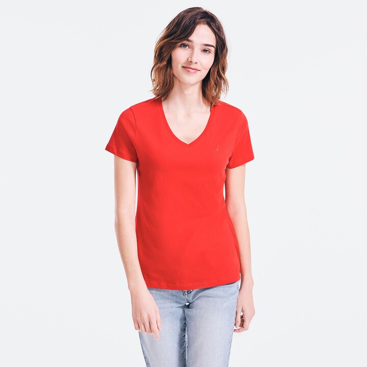 Nautica Women's Red T-shirts | ShopStyle
