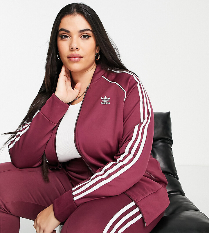 adidas jacket red stripes