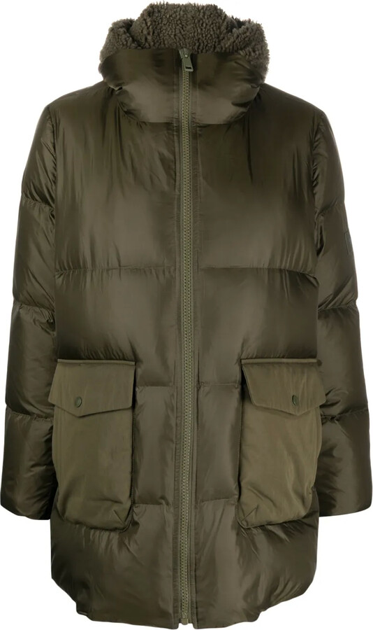 Yves Salomon Shearling-Hood Down Jacket