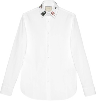 Gucci Cotton shirt with symbols - ShopStyle