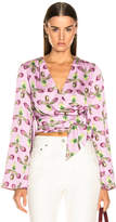 Thumbnail for your product : PatBO Kimono Sleeve Wrap Top in Bright Lilac | FWRD