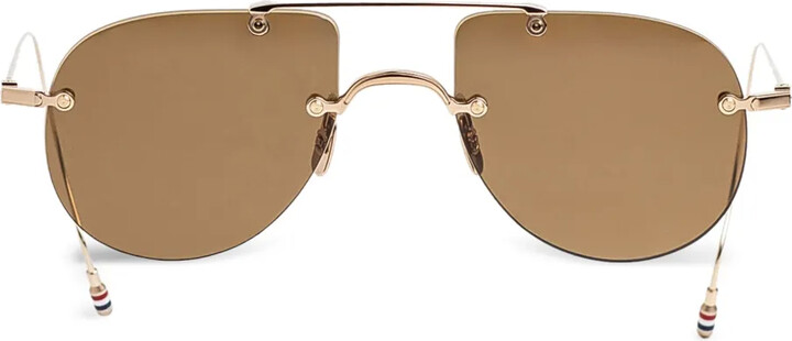 Thom Browne Eyewear Geometric-Frame Sunglasses