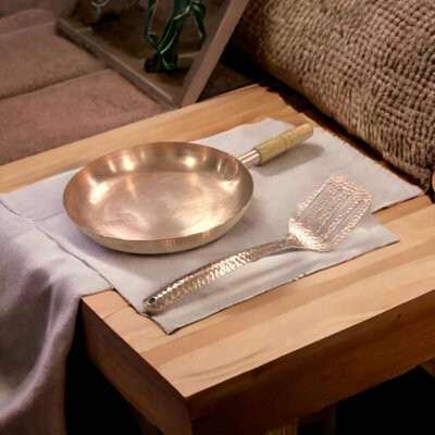 Ambiente Mexican Copper Crafts Non Stick Frying Pan 10" - Cooking Pan Set - Frying Pan Set