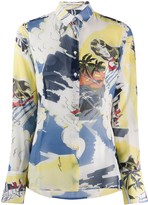 Thumbnail for your product : Ermanno Scervino Tropical Print Long Sleeve Shirt