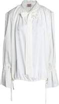 Thumbnail for your product : Lanvin Pussy-bow Gathered Silk-jacquard Blouse