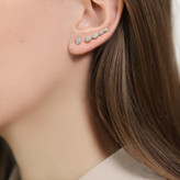 Thumbnail for your product : Monica Vinader Nura Teardrop Climber Diamond Single Earring