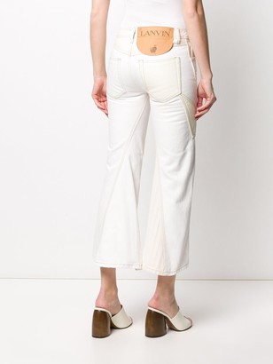 Lanvin Twisted Stitches Cropped Jeans