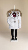 Thumbnail for your product : Burberry Fur Trim Puffer Jacket