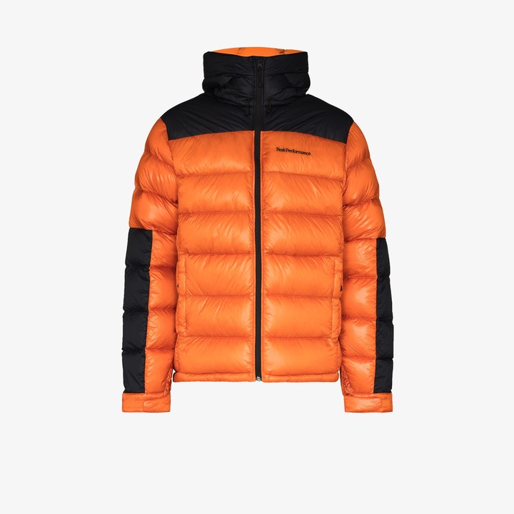 Peak Performance orange Frost Glacier down jacket - ShopStyle