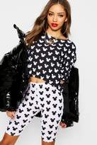 Thumbnail for your product : boohoo Disney Mickey Repeat Cycling Short