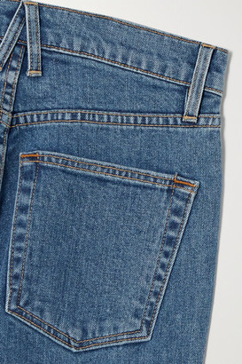 SLVRLAKE London Cropped High-rise Straight-leg Jeans - Mid denim