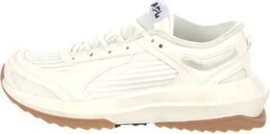 APL Athletic Propulsion Labs Mesh Low Top Sneakers White Round-Toes Lace-Up Closure at Uppers
