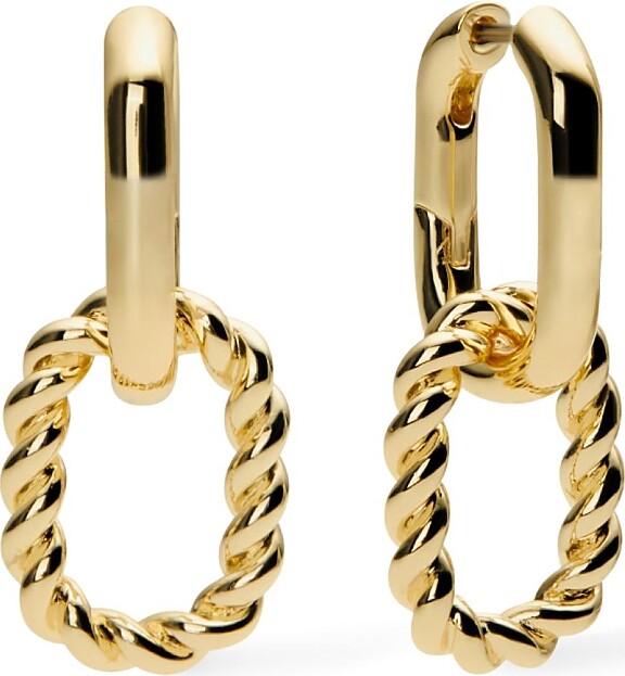 Ana Luisa Double Hoop Earrings - Ash Double