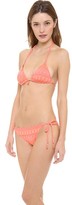 Thumbnail for your product : Ella Moss Moon Shadow Triangle Bikini Top
