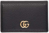 Gucci - Porte-cartes bi-volet noir Petite GG Marmont