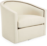 Thumbnail for your product : Kristin Drohan Collection Georgia Swivel Chair, Natural Linen