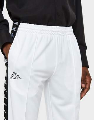 Kappa Banda Arama Cropped Pant in White/Black