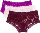 Thumbnail for your product : Hanky Panky Signature set of three stretch-lace boy shorts