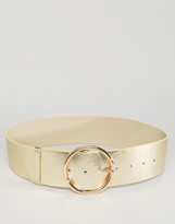 Thumbnail for your product : ASOS Round Buckle Waist Belt