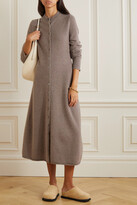 Thumbnail for your product : Extreme Cashmere N°208 Chic Cashmere-blend Midi Dress - Brown