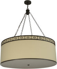 Meyda Lighting Cilindro Circle 8 - Light Unique / Statement Drum Chandelier