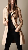 Thumbnail for your product : Burberry Mid-Length Cotton Poplin Gathered Skirt Trench Coat