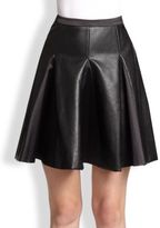 Thumbnail for your product : By Malene Birger Lookalike Pleated Faux Leather Skirt