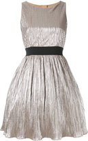 Manoush - robe métallisée à design plissé - women - coton/Nylon/Polyester - 34