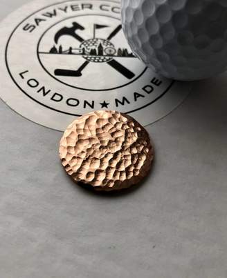 Co Sawyer Golf Personalised Copper Golf Ball Marker