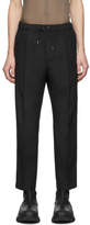Thumbnail for your product : Oamc Black Cropped Drawcord Trousers