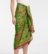 Thumbnail for your product : Tory Burch Printed cotton and silk sarong