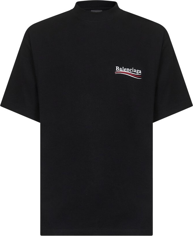Balenciaga Political Campaign Embroidered Large Fit T-Shirt