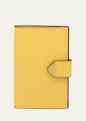 Lauren Ralph Lauren Yellow Leather Snap Button Closure Zip Detail Wallets